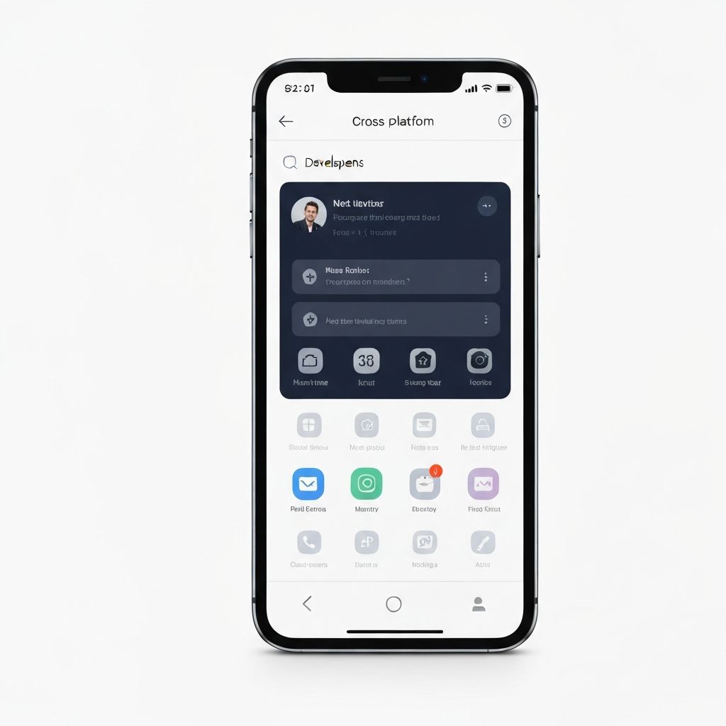 Mobile Apps service illustration showing professional technology solutions