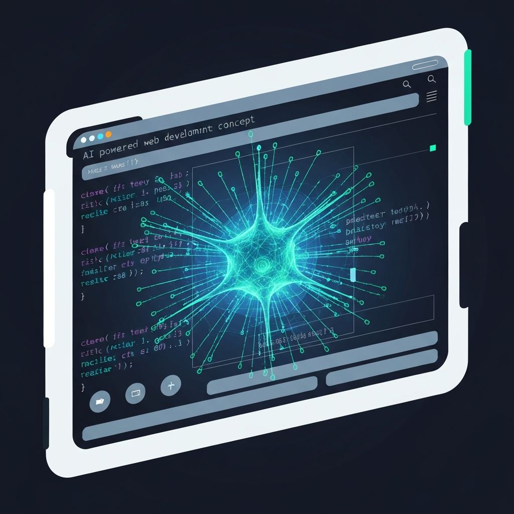 Web & AI Development service illustration showing professional technology solutions